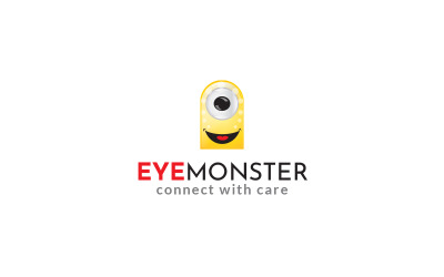 Modèle de conception de logo EYE MONSTER