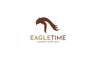 Modelo de design de logotipo Eagle Time