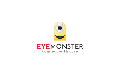 Modelo de design de logotipo EYE MONSTER