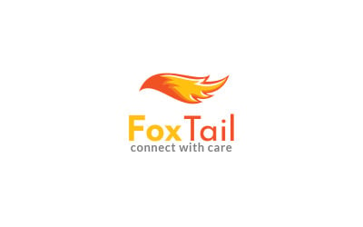 Modelo de design de logotipo Fox Tail