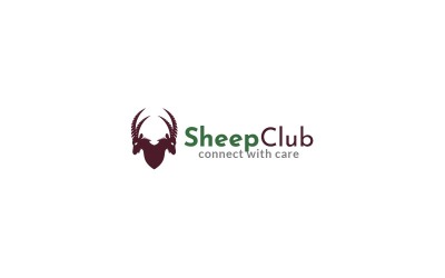 Ontwerpsjabloon voor schapen Club-logo