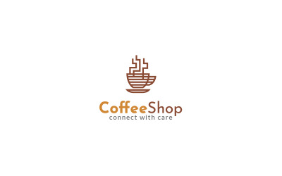 Plantilla de diseño de logotipo de cafetería Vol 2