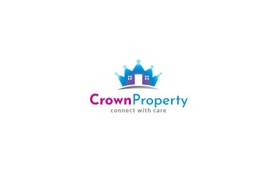 Шаблон дизайна логотипа собственности корона