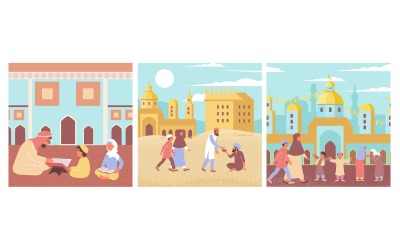 Illustration de Ramadan plat 201250620 Concept d&amp;#39;illustration vectorielle