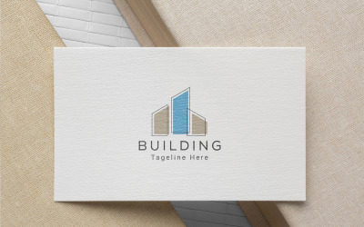 Kreativní budova Logo šablona - Real Estate Logo Design