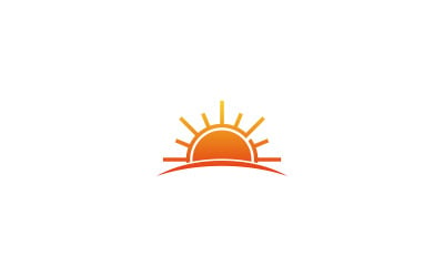 Sunrise Logo Design Vector Template