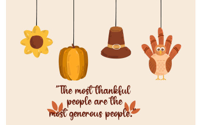 Thanksgiving-Gruß-Illustration