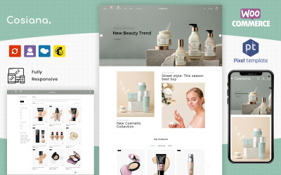 Cosiana - Tema WordPress de comércio eletrônico de cosméticos