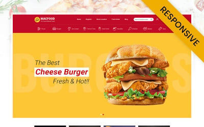 MacFood - адаптивна тема Opencart для замовлення їжі в Інтернеті