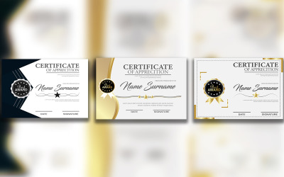 Modern certifikatmalldesign