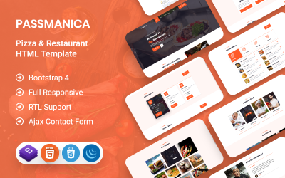 Passmania - Restoran HTML Şablonu