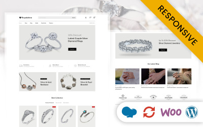 RoyalShine - адаптивна тема WooCommerce для ювелірного магазину