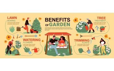Gardening Infographics 201260512 Vector Illustration Concept