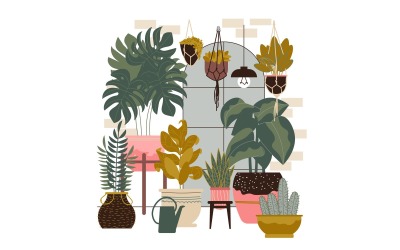Home Plants 210160535 Vector Illustration Concept