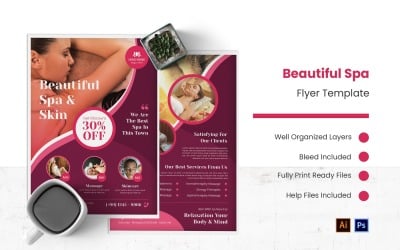 Beautiful Spa Flyer Template