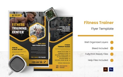 Fitness Trainer Flyer Template