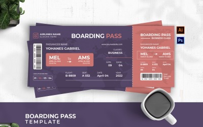 Purple Flight Transport Boarding Pass