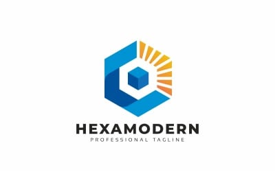 Hexagon Light Logo Template