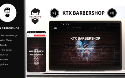 KTX Barbershop - Responsive HTML5 Template