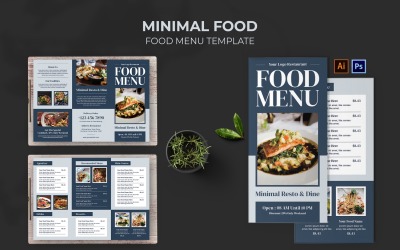 Modèle de menu alimentaire minimal