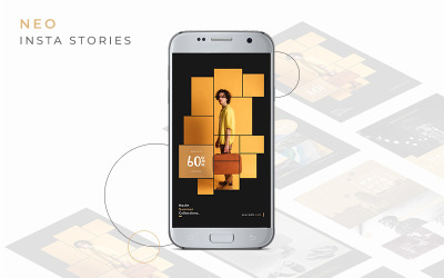 Neo - 8 moderních šablon Instagram Stories pro sociální média