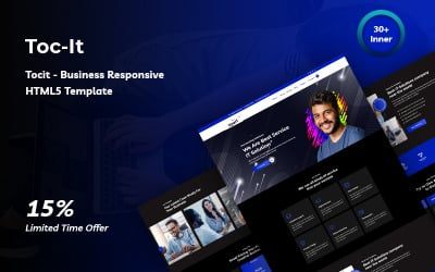 Tocit - Business Responsive HTML5-webbplatsmall