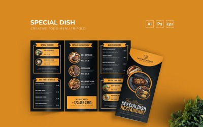 Yellow Special Dish Food Menu