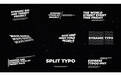 Dynamic Kinetic Typography Premiere Pro Templates