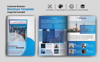 Brochure d'entreprise à deux volets