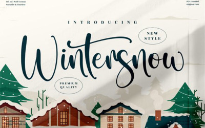 Carattere di scrittura a mano Wintersnow