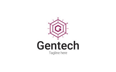 G Letter Gentech Logo Design Template