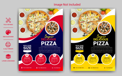Restaurant Flyer Template with Food