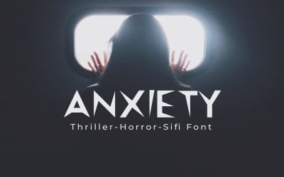 Шрифт Anxiety Minimalist Spooky Premium