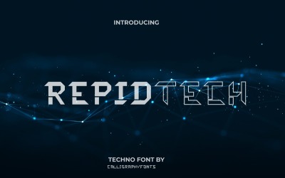 Carattere Rapidtech Display Sans Seri