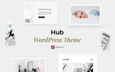 Hub – багатоцільова тема WordPress Elementor для творчості та бізнесу