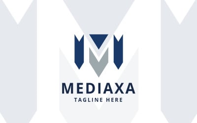 Mediaxa Letter M Professional logó