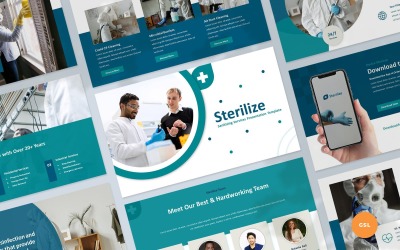 Sterilisera - Saneringstjänster Google Slides presentationsmall