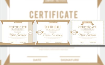 Modern and Corporate Certificate Template