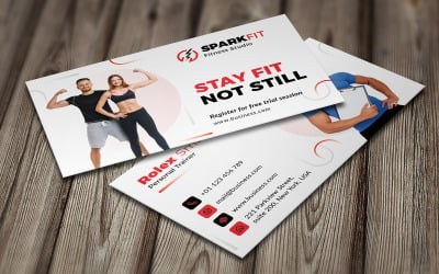 ShapeUp - Tarjeta de presentación de fitness / gimnasio