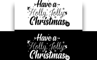 Vánoční typografie tričko design