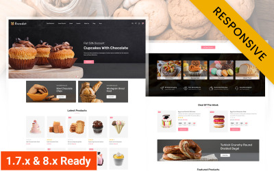 Breadeat – адаптивна тема для пекарні Prestashop
