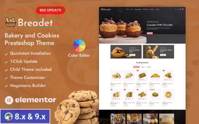 Breadet – Prestashop Responsive Theme für Bäckereien