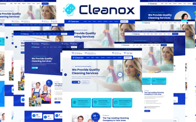 Cleanox - Modello HTML5 per servizi di pulizia