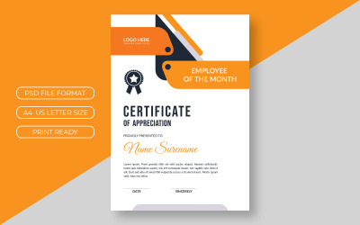 Certificato premio aziendale