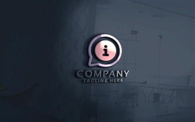 Info Chat Logo Pro Vector