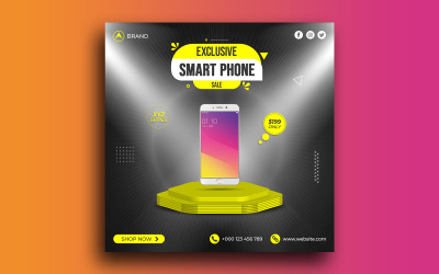 SmartPhone Eladás Social Media Post Instagram Banner Post sablon