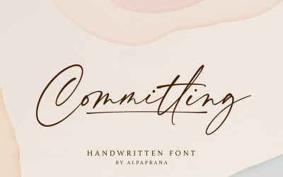 Фиксация - рукописный шрифт