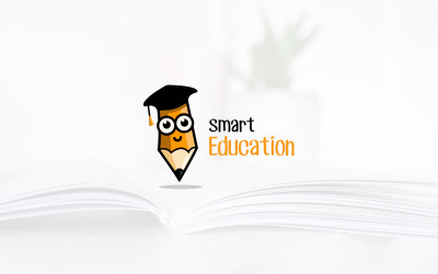 Modelo de logotipo de educação criativa