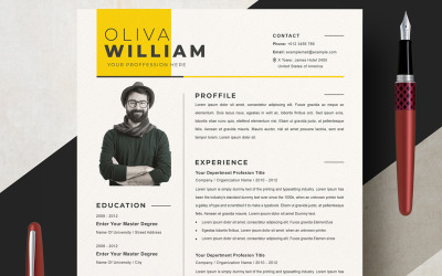 Oliva William / Lebenslauf-Vorlage