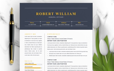 Robert William / önéletrajz sablon